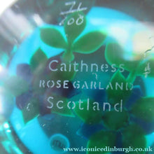 Load image into Gallery viewer, 1992 Lampwork Caithness Paperweight 1992 William Manzon Rose Garland
