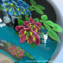 Load image into Gallery viewer, 1992 Lampwork Caithness Paperweight 1992 William Manzon Rose Garland
