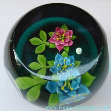 Load image into Gallery viewer, 1992 Lampwork Caithness Paperweight 1992 William Manzon Rose Garland
