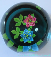 Load image into Gallery viewer, 1992 Lampwork Caithness Paperweight 1992 William Manzon Rose Garland
