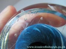 Load image into Gallery viewer, SCOTTISH PAPERWEIGHT. Limited Edition Caithness Glass. 1970s Designed Peter Holmes and Entitled First Quarter
