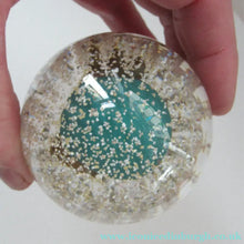 Load image into Gallery viewer, SCOTTISH PAPERWEIGHT. Vintage 1960s Strathearn Sea Urchin Paperweight with Original Paper Label
