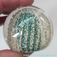 Load image into Gallery viewer, SCOTTISH PAPERWEIGHT. Vintage 1960s Strathearn Sea Urchin Paperweight with Original Paper Label
