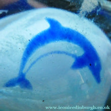 Load image into Gallery viewer, Scottish Caithness Paperweight Helen Macdonald Dolpinarium Dolphins 1990s
