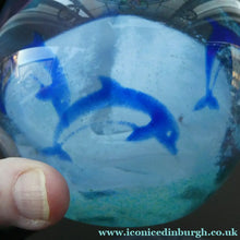 Load image into Gallery viewer, Scottish Caithness Paperweight Helen Macdonald Dolpinarium Dolphins 1990s
