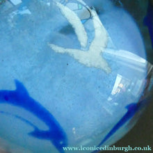 Load image into Gallery viewer, Scottish Caithness Paperweight Helen Macdonald Dolpinarium Dolphins 1990s
