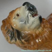 Load image into Gallery viewer, SiNGLE ANTIQUE Victorian Standing Staffordshire Style Bo'ness Lion. Large in Excellent Condition
