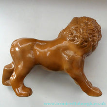 Load image into Gallery viewer, SiNGLE ANTIQUE Victorian Standing Staffordshire Style Bo'ness Lion. Large in Excellent Condition
