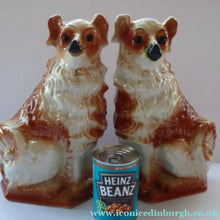 Load image into Gallery viewer, Victorian Bo'ness Chimney Spaniels Dogs Antique Staffordshire Wally Dugs
