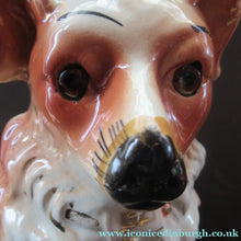 Load image into Gallery viewer, Victorian Bo'ness Chimney Spaniels Dogs Antique Staffordshire Wally Dugs
