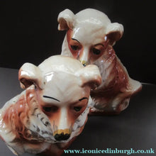Load image into Gallery viewer, Victorian Bo'ness Chimney Spaniels Dogs Antique Staffordshire Wally Dugs
