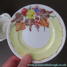Load image into Gallery viewer, 1920s Complete Mak Merry Makmerry Coffee Set. Yellow Ground with Fruit and Berries Pattern
