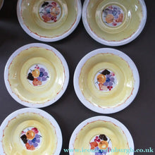 Load image into Gallery viewer, SCOTTISH POTTERY. 1920s Mak Merry Hand-Painted Coffee Set with Fruits and Berries. Pieces Signed in Yellow - Scottish
