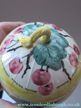 Load image into Gallery viewer, Antique Scottish Pottery. 1920s MakMerry Mak Merry Jam Pot. Cherry Pattern
