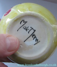 Load image into Gallery viewer, Antique Scottish Pottery. 1920s MakMerry Mak Merry Jam Pot. Cherry Pattern
