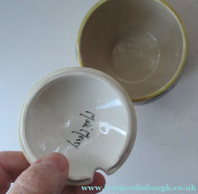 Load image into Gallery viewer, Antique Scottish Pottery. 1920s MakMerry Mak Merry Jam Pot. Cherry Pattern
