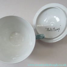 Load image into Gallery viewer, 1920s Mak Merry Lidded Pot with Art Nouveau Flowers
