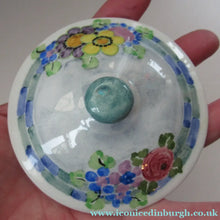 Load image into Gallery viewer, 1920s Mak Merry Lidded Pot with Art Nouveau Flowers
