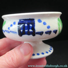 Load image into Gallery viewer, Scottish Pottery Antique Miniature Footed Bowl Mak Merry
