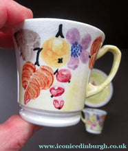 Load image into Gallery viewer, 1920s MakMerry Mac Merry Fruit and Berries Cups and Saucers
