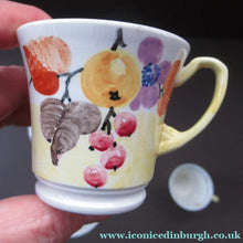 Load image into Gallery viewer, 1920s MakMerry Mac Merry Fruit and Berries Cups and Saucers
