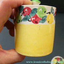 Load image into Gallery viewer, SCOTTISH POTTERY. 1930s BOUGH Pottery. TWO Lidded Jam Pots. Two Different Patterns
