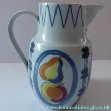 Load image into Gallery viewer, 1950s Buchan Large Stoneware Jug BRITTANY Pattern with apples &amp; pears: 8 inches
