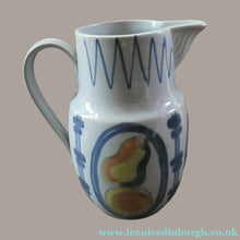 Load image into Gallery viewer, 1950s Buchan Large Stoneware Jug BRITTANY Pattern with apples &amp; pears 
