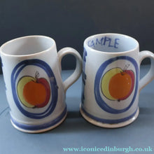 Load image into Gallery viewer, Scottish Pottery. 1950s Buchan Stoneware Job Lot of Three Mugs. Brittany Pattern - SCOTTISH ART POTTERY
