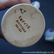 Load image into Gallery viewer, Scottish Pottery. 1950s Buchan Stoneware Job Lot of Three Mugs. Brittany Pattern - SCOTTISH ART POTTERY
