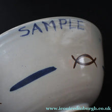 Load image into Gallery viewer, Scottish Pottery. 1950s Buchan Stoneware Huge Decorative Serving Bowl. Hebrides Variant Pattern. 9 inches - Scottish
