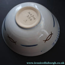 Load image into Gallery viewer, Scottish Pottery. 1950s Buchan Stoneware Huge Decorative Serving Bowl. Hebrides Variant Pattern. 9 inches - Scottish

