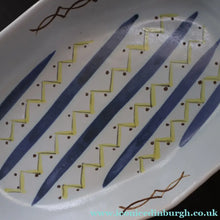 Load image into Gallery viewer, Scottish Pottery. 1950s Buchan Stoneware Large Shallow Serving Dish. Hebrides Pattern. - Scottish Pottery

