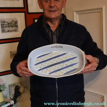 Load image into Gallery viewer, Scottish Pottery. 1950s Buchan Stoneware Large Shallow Serving Dish. Hebrides Pattern. - Scottish Pottery
