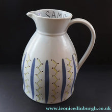 Load image into Gallery viewer, Scottish Pottery. 1950s Buchan Stoneware Massive Sample Jug. Hebrides Pattern - Scottish Pottery
