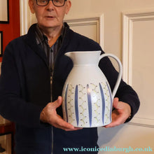Load image into Gallery viewer, Scottish Pottery. 1950s Buchan Stoneware Massive Sample Jug. Hebrides Pattern - Scottish Pottery
