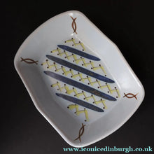 Load image into Gallery viewer, Scottish Pottery. 1950s Buchan Stoneware Rectangular Shallow Serving Dish. Hebrides Pattern - Scottish Pottery
