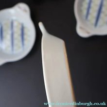Load image into Gallery viewer, Scottish Pottery. 1950s Buchan Pottery. Set of Four Shallow Bowls with Lug Handles. Hebrides Pattern - Scottish Pottery
