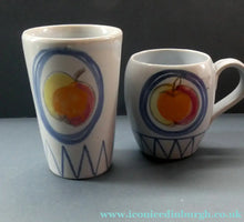 Load image into Gallery viewer, 1950s Stoneware Buchan Pottery Portobello Britanny Beaker and Coffee Mug
