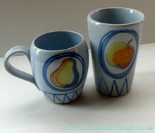 Load image into Gallery viewer, 1950s Stoneware Buchan Pottery Portobello Britanny Beaker and Coffee Mug
