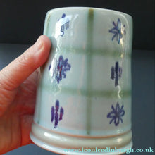 Load image into Gallery viewer, SCOTTISH POTTERY. 1950s Buchan Stoneware Tankard Shape Mug. Rare Abstract Pattern
