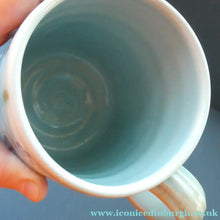 Load image into Gallery viewer, SCOTTISH POTTERY. 1950s Buchan Stoneware Tankard Shape Mug. Rare Abstract Pattern
