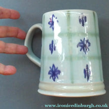 Load image into Gallery viewer, SCOTTISH POTTERY. 1950s Buchan Stoneware Tankard Shape Mug. Rare Abstract Pattern

