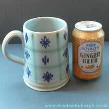 Load image into Gallery viewer, SCOTTISH POTTERY. 1950s Buchan Stoneware Tankard Shape Mug. Rare Abstract Pattern

