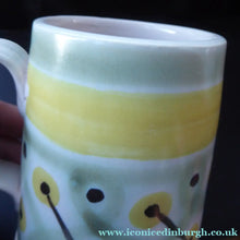 Load image into Gallery viewer, 1950s Buchan Stoneware Tankard Shape Mug. Very Rare Abstract Pattern
