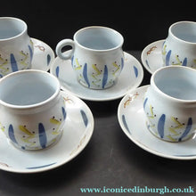 Load image into Gallery viewer, 1950s BUCHAN Stoneware Teacup and Saucer. HEBRIDES Pattern
