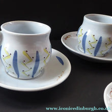 Load image into Gallery viewer, 1950s BUCHAN Stoneware Teacup and Saucer. HEBRIDES Pattern
