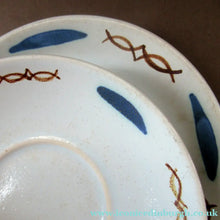 Load image into Gallery viewer, 1950s Buchan Pottery Trio Cup Saucer Side Plate Hebrides Pattern
