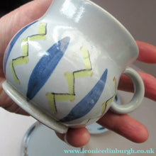 Load image into Gallery viewer, 1950s Buchan Pottery Trio Cup Saucer Side Plate Hebrides Pattern

