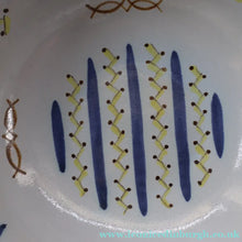 Load image into Gallery viewer, SCOTTISH POTTERY. Huge 1950s BUCHAN Portobello Pottery Stoneware Decorative Bowl. HEBRIDES Pattern - Scottish Pottery
